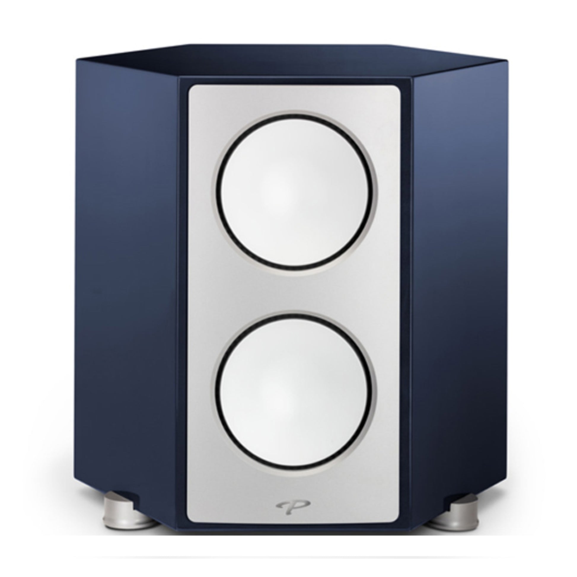 Black speaker on a white background