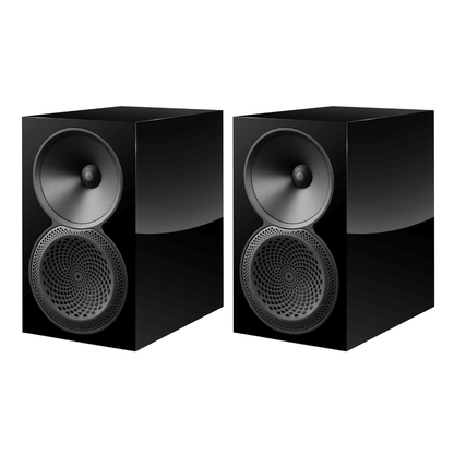 Black Pair of Paradigm Premier 120B V2 bookshelf speakers