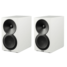 White Pair of Paradigm Premier 120B V2 bookshelf speakers