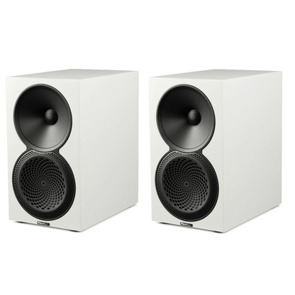White Pair of Paradigm Premier 120B V2 bookshelf speakers