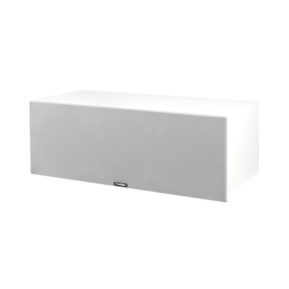 paradigm premier v2 520lcr speaker in white with grill