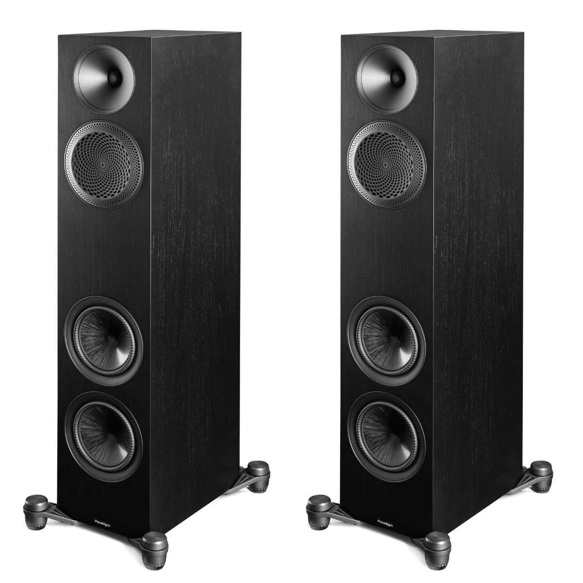 black/walnut Pair of Paradigm Premier V2 720f floorstanding speakers