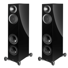black Pair of Paradigm Premier V2 720f floorstanding speakers