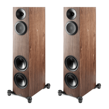 walnut pair of paradigm premier v2 820f floorstanding speakers