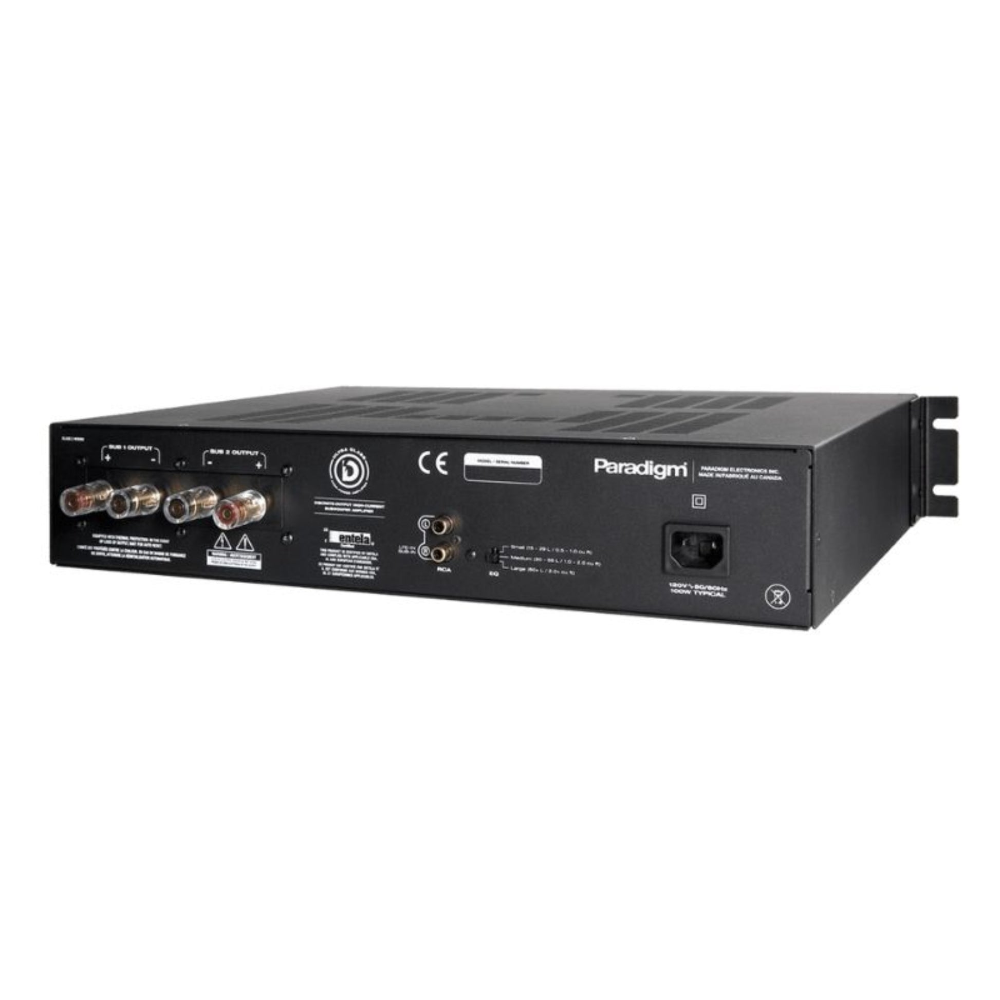 back panel of paradigm x 300 power amp