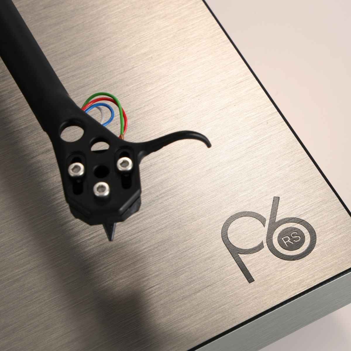 Rega Planar 6 RS Edition Turntable close up on logo