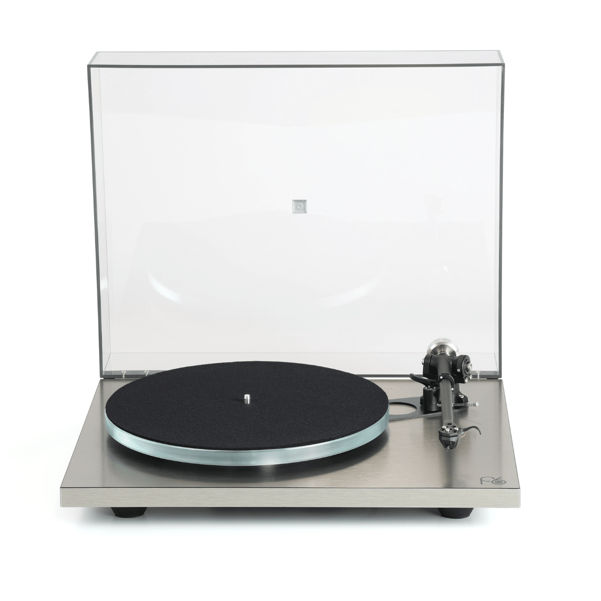 Rega Planar 6 RS edition with lid open front view