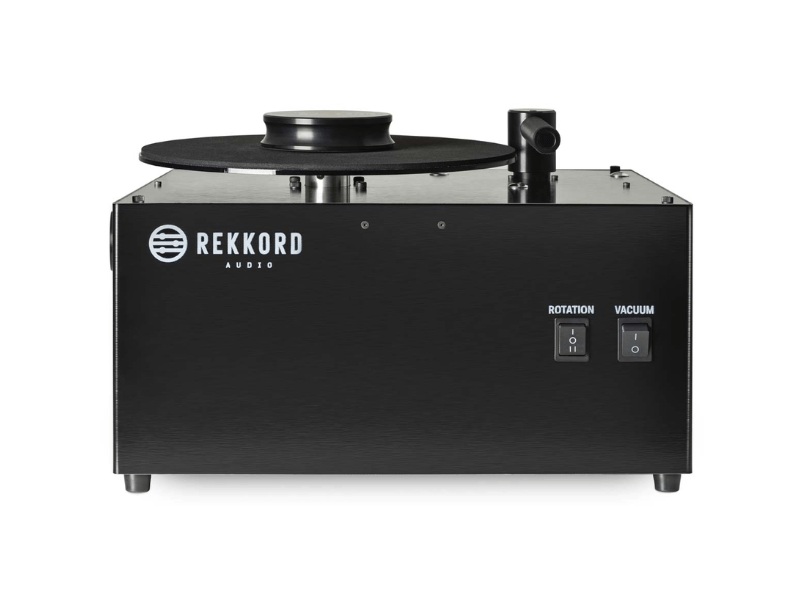 front view of rekkord audio record cleaning machine