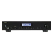 front view of rotel a12 mkii integrated amp in black color