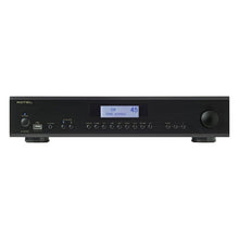 front view of rotel a14 mkii integrated amp in black color