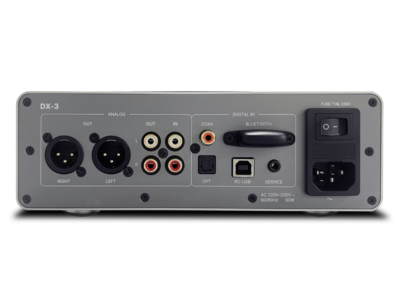 back view of rotel michi dx-3 headphone amp