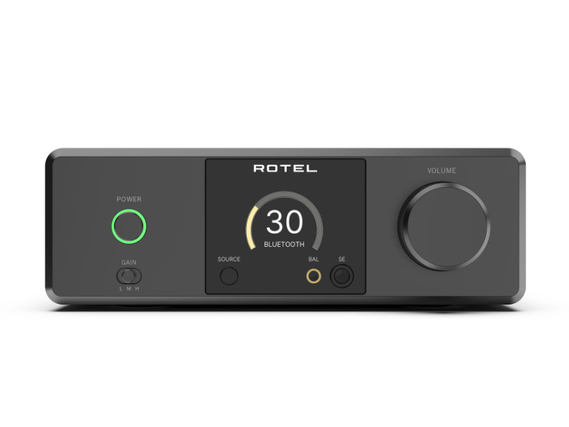 front view of rotel michi dx-3 headphone amplifier