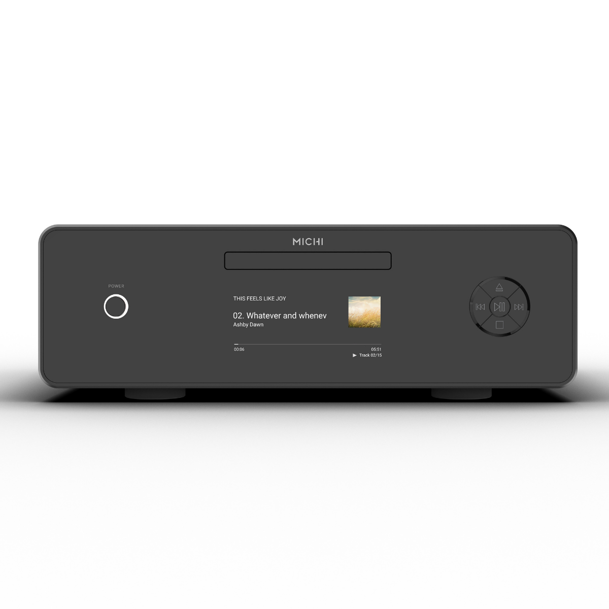 front panel of michi q430 cd player