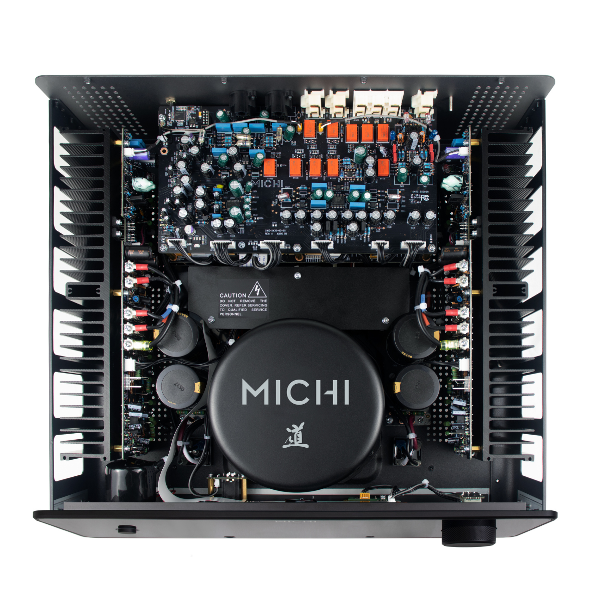 internal components of michi x430 amp