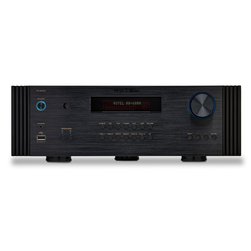 front view of rotel ra6000 diamond integrated amp