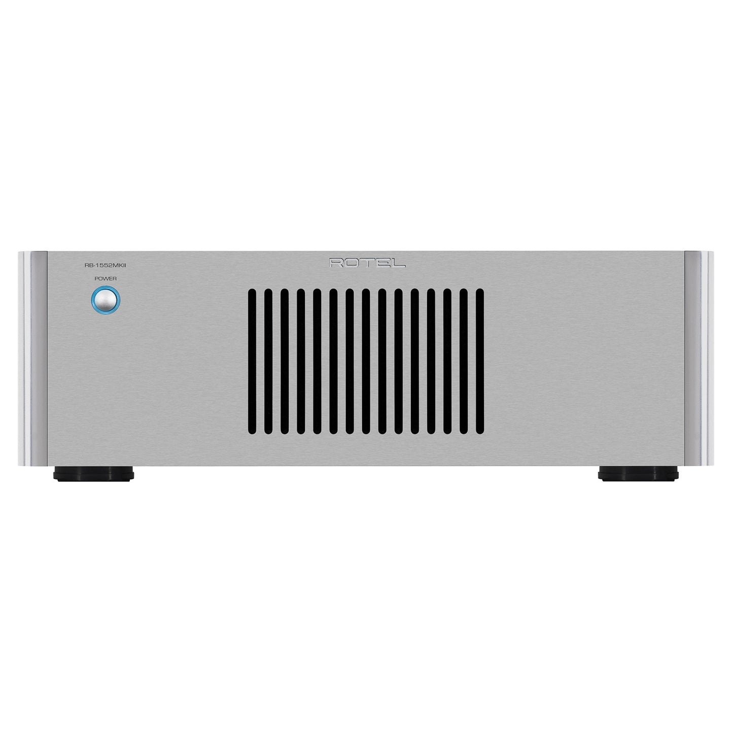 Silver electronic equipment with a brand logo on a white background