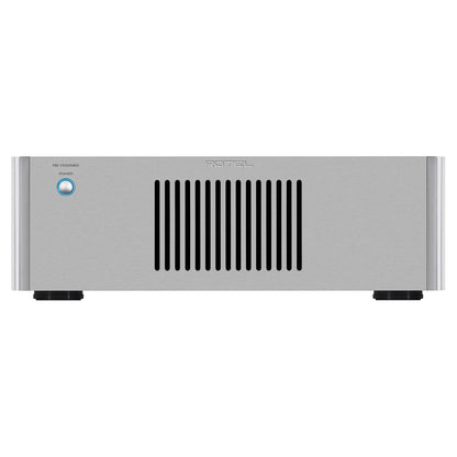 Silver electronic equipment with a brand logo on a white background