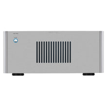 front view of silver color rotel rmb1555 power amp