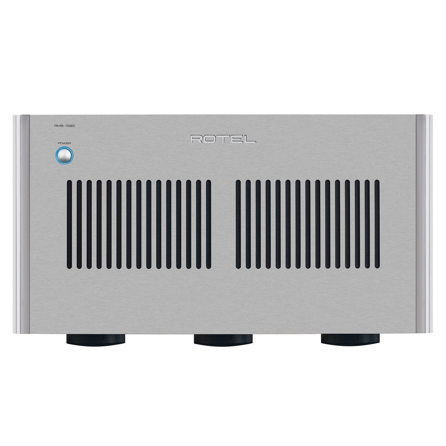 Rotel amplifier on a white background