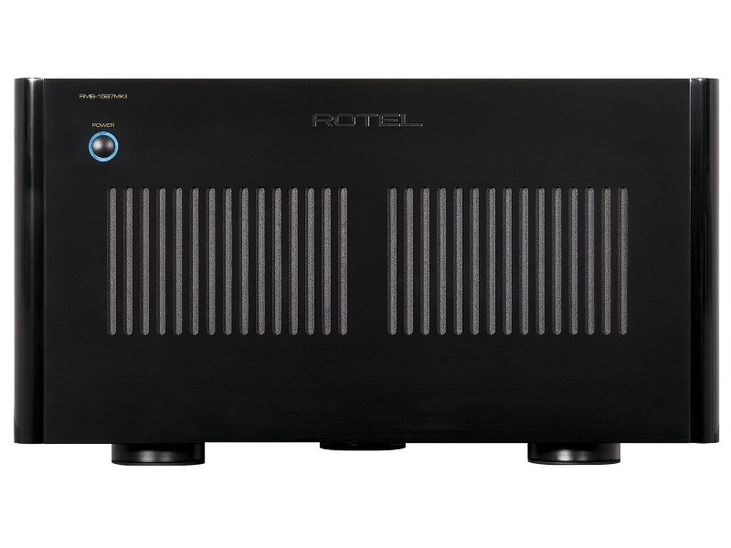 frotn view of rotel rmb1587 power amp