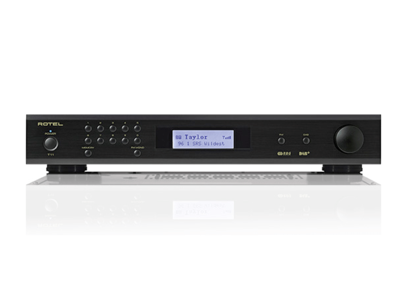 front view of rotel t11 fm radio tuner 