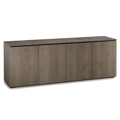 Salamander Designs Lancaster media cabinet barnboard oak rustic AV cabinet 4 bay