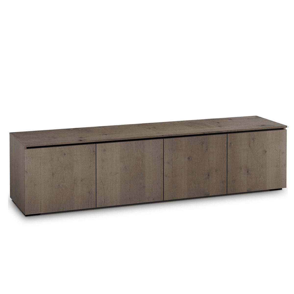 Salamander Designs Lancaster media cabinet barnboard oak rustic AV cabinet 4 bay