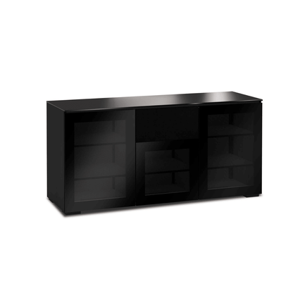Black rectangular object on a white background