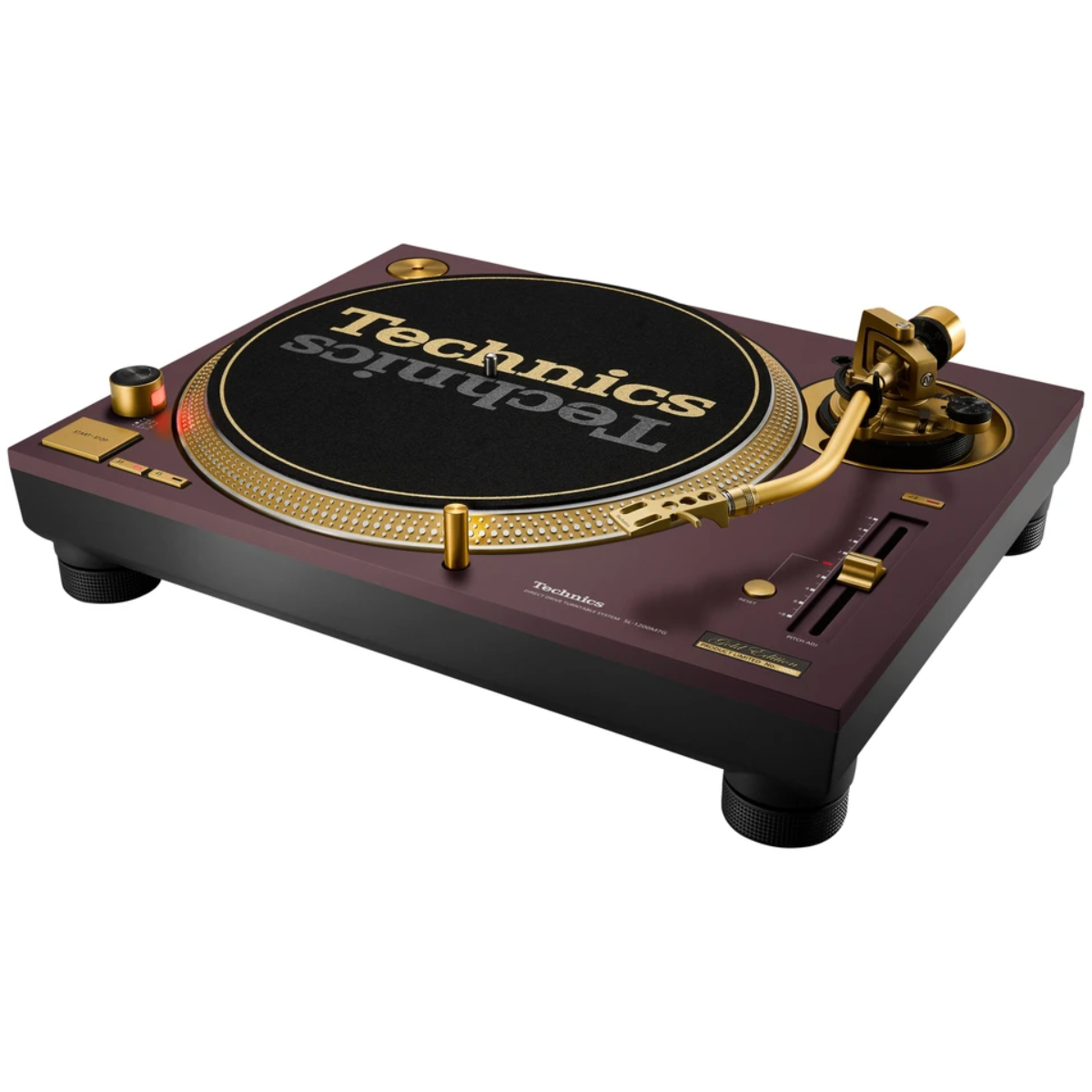Technics SL-1200M7G 55th Anniversary Gold Edition Turntable in Red Color

