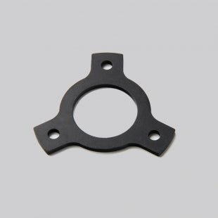 Black gasket on a gray background
