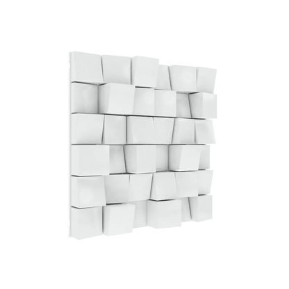 Vicoustic Multifuser Wood MKII Acoustic Diffuser Panel For Medium And High-Frequency Sound Diffusion 36 White