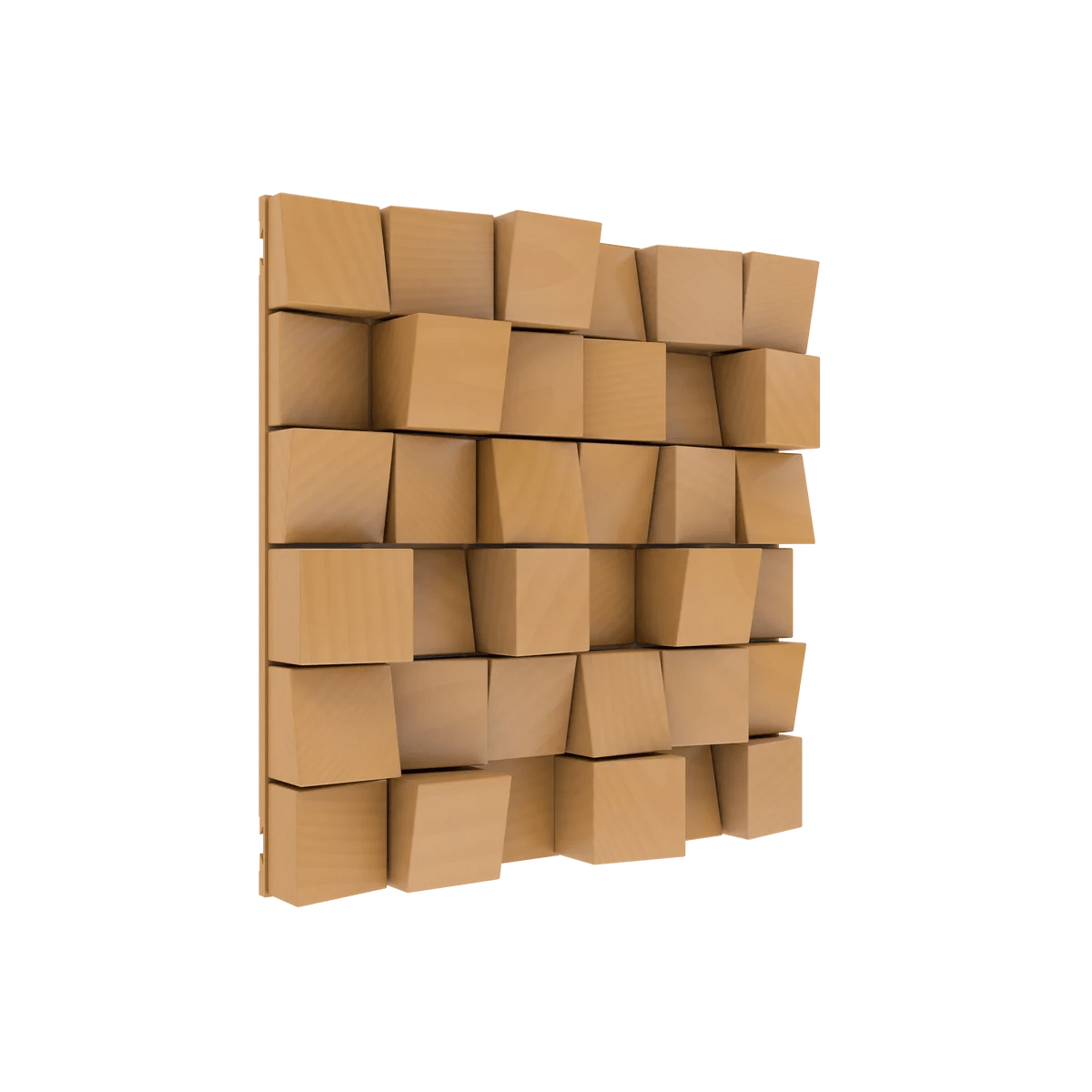 Vicoustic Multifuser Wood MKII Acoustic Diffuser Panel For Medium And High-Frequency Sound Diffusion 36 Natural Wood