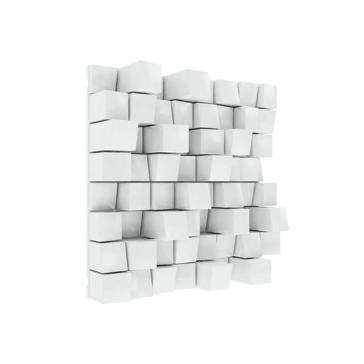 Vicoustic Multifuser Wood MKII Acoustic Diffuser Panel For Medium And High-Frequency Sound Diffusion 64 White