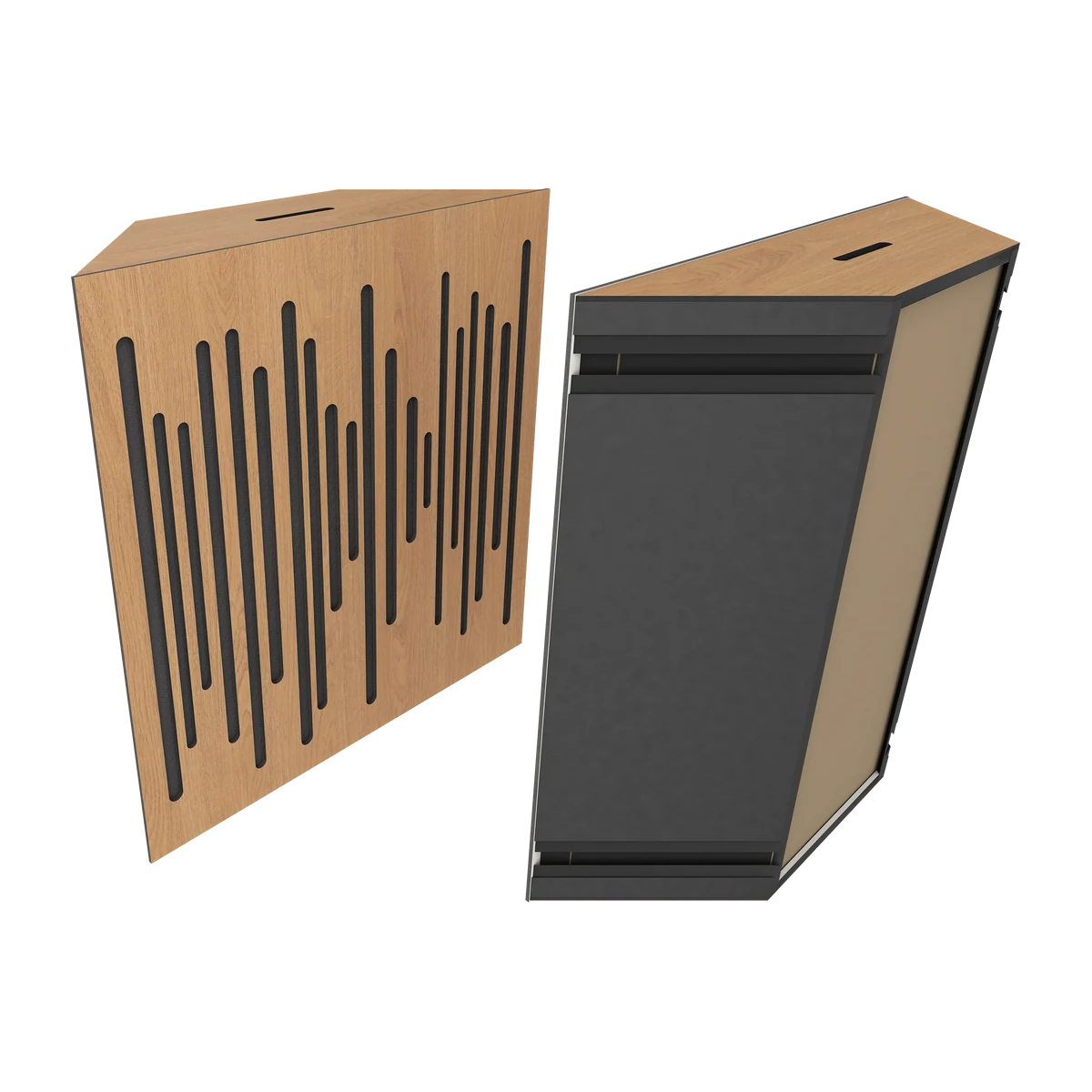 Vicoustic Super Bass Extreme Ultra Bass Trap For Low-Frequency Sound Absorption Natural Oak