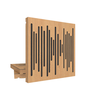 Vicoustic VicPattern Ultra Wavewood MKII Hybrid Acoustic Panel For Sound Absorption And Diffusion