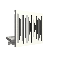 Vicoustic Wavewood Diffuser Ultra MKII Acoustic Diffuser Panel For Medium-Frequency Sound Diffusion White